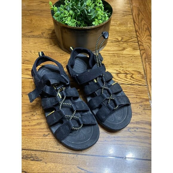 Keen Damaya Lattice Sz US5 M EU 33.5 Women's Bungee Lock Open Toe Sport Sandals - Picture 1 of 6